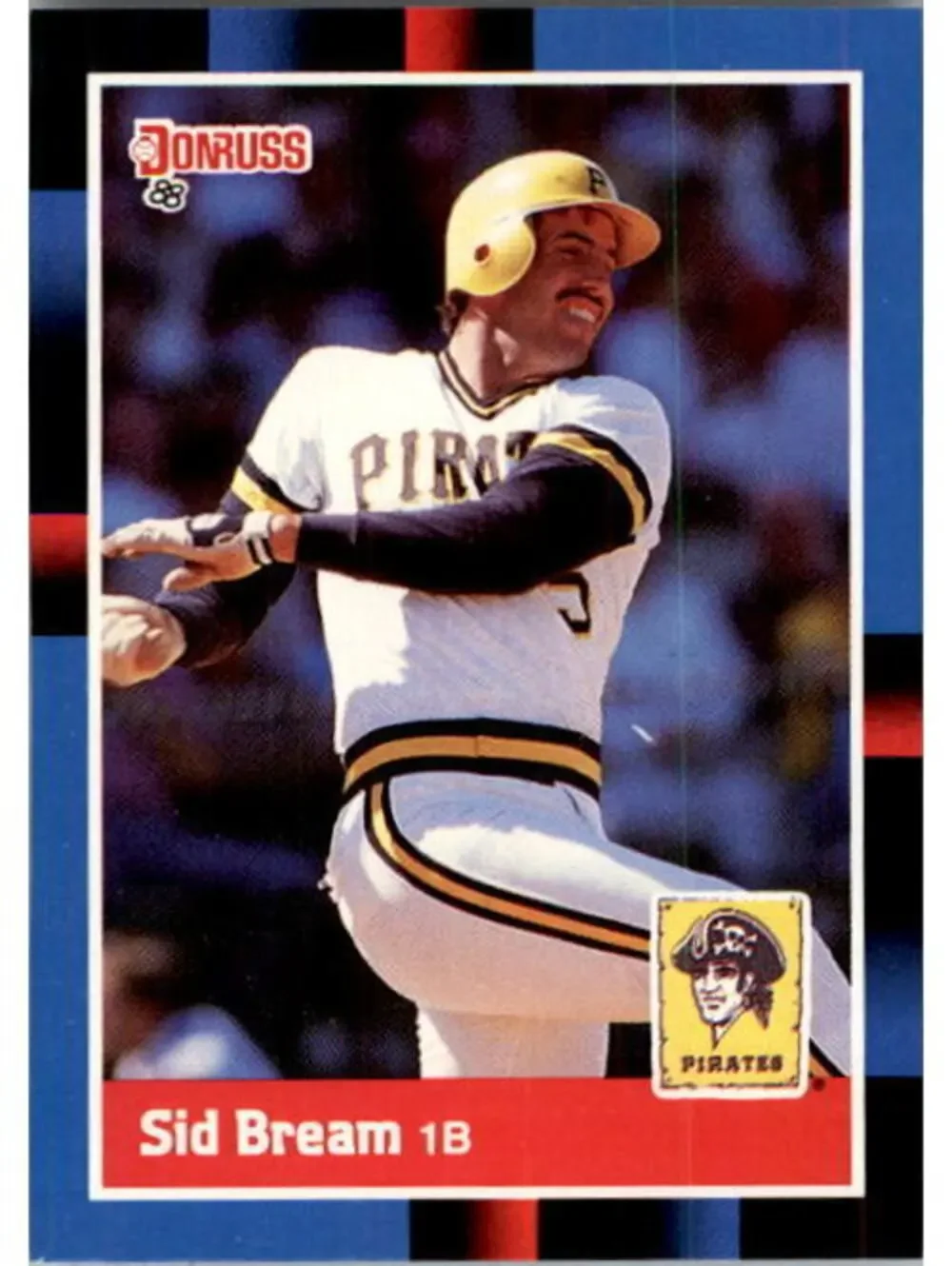 1988 Sid Bream Donruss Baseball Card #188